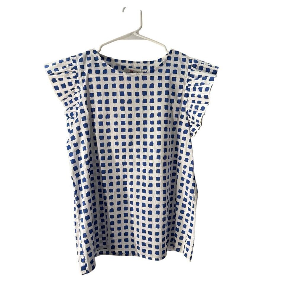 Viineyard Vines Flutter Sleeve Feminine Tank Made in Italy Size XS Pre-Own EUC